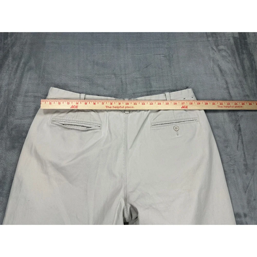 J.Crew The‎ Bleecker Chino Pants Mens 38x32 Khaki Tan Straight Leg Cotton Twill